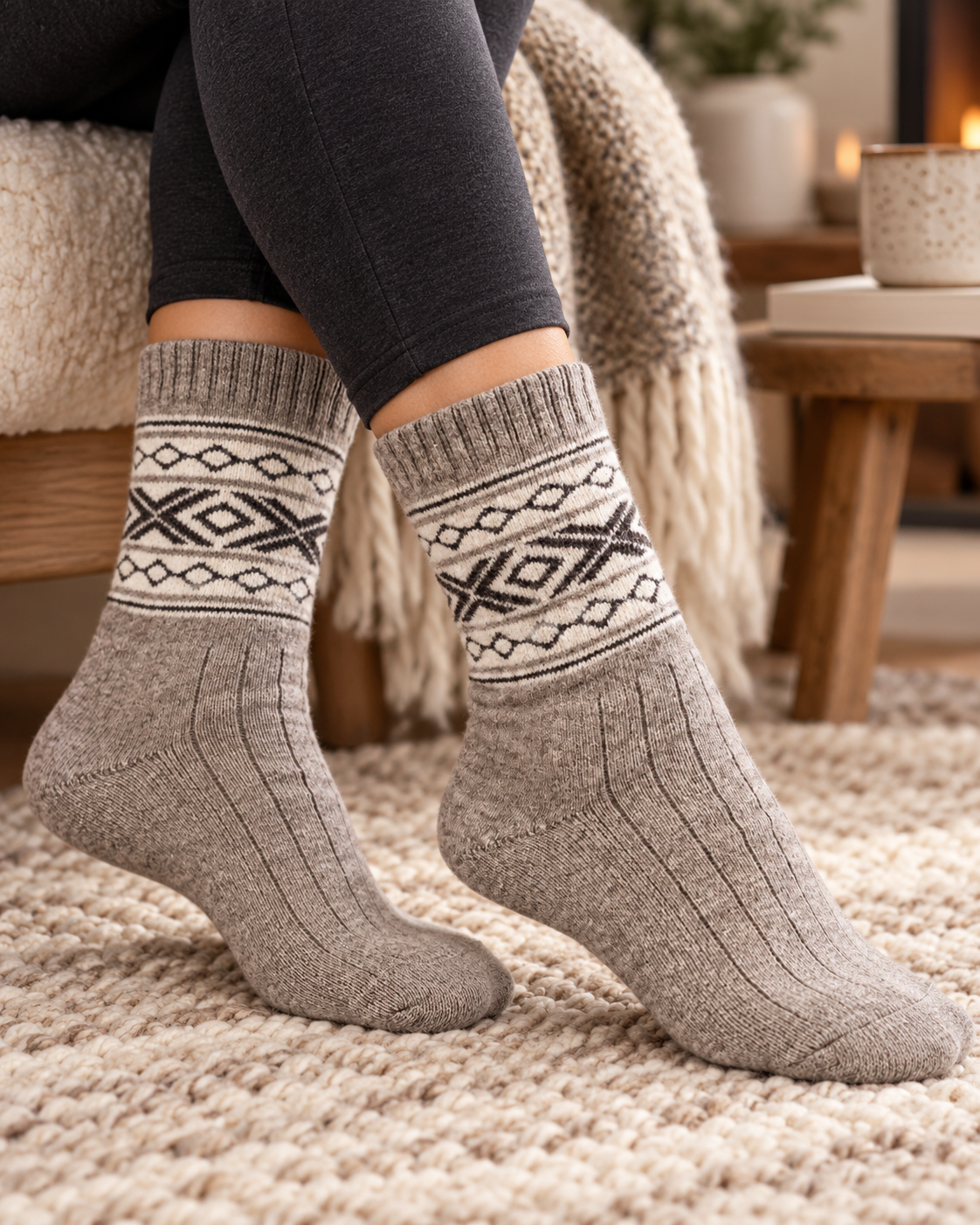 Wollsocken aus der Mongolei