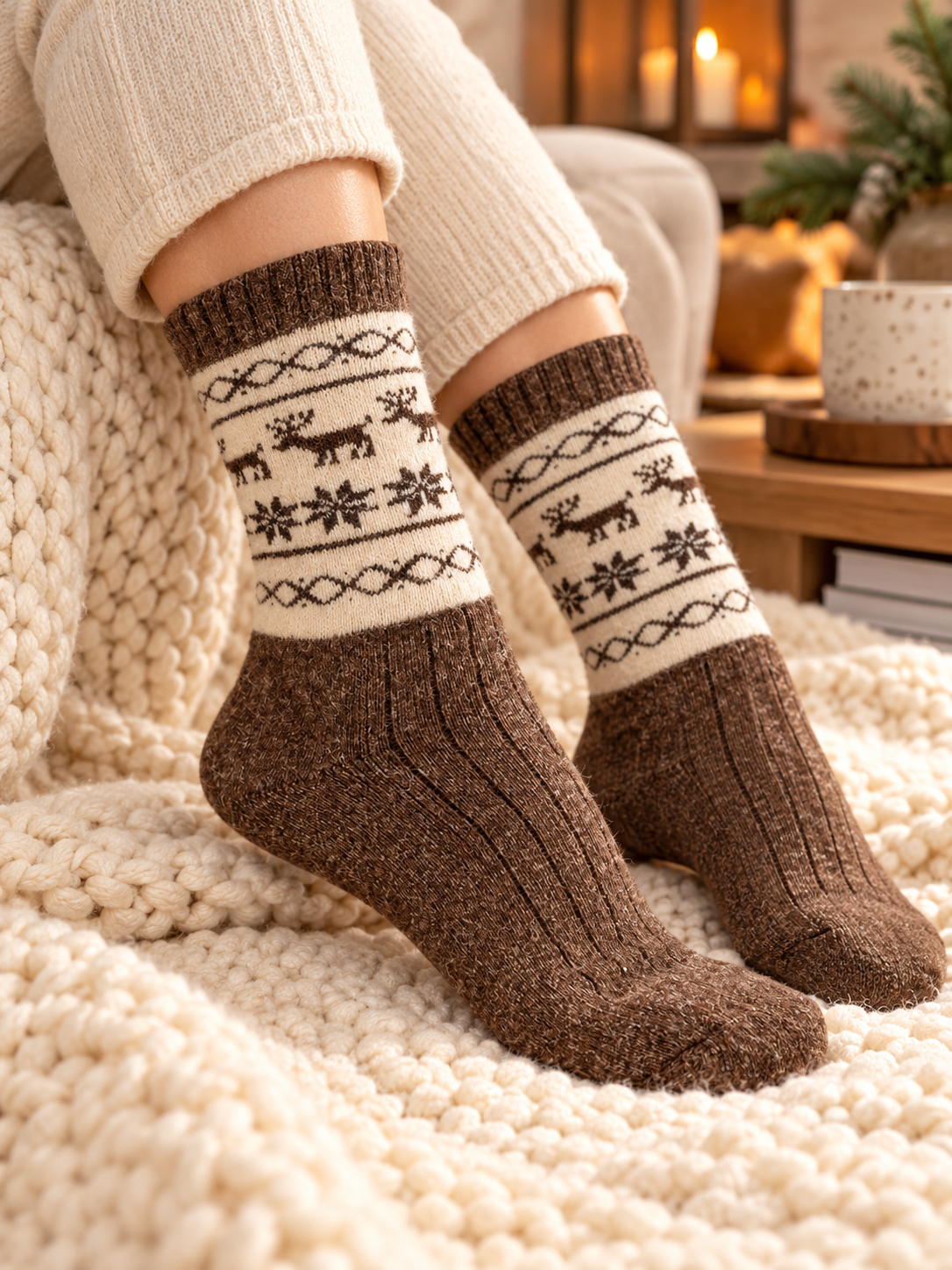 Wollsocken aus der Mongolei