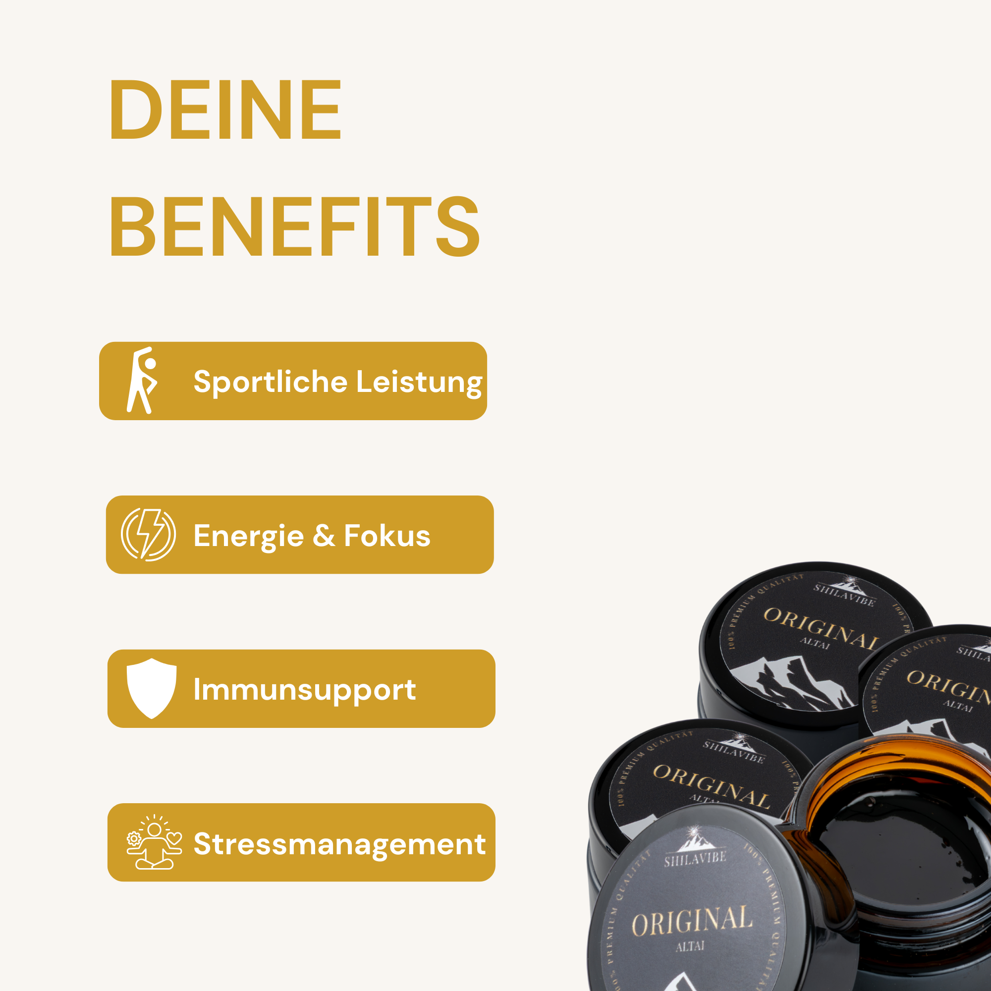 100% Originales Premium Shilajit aus dem Altai